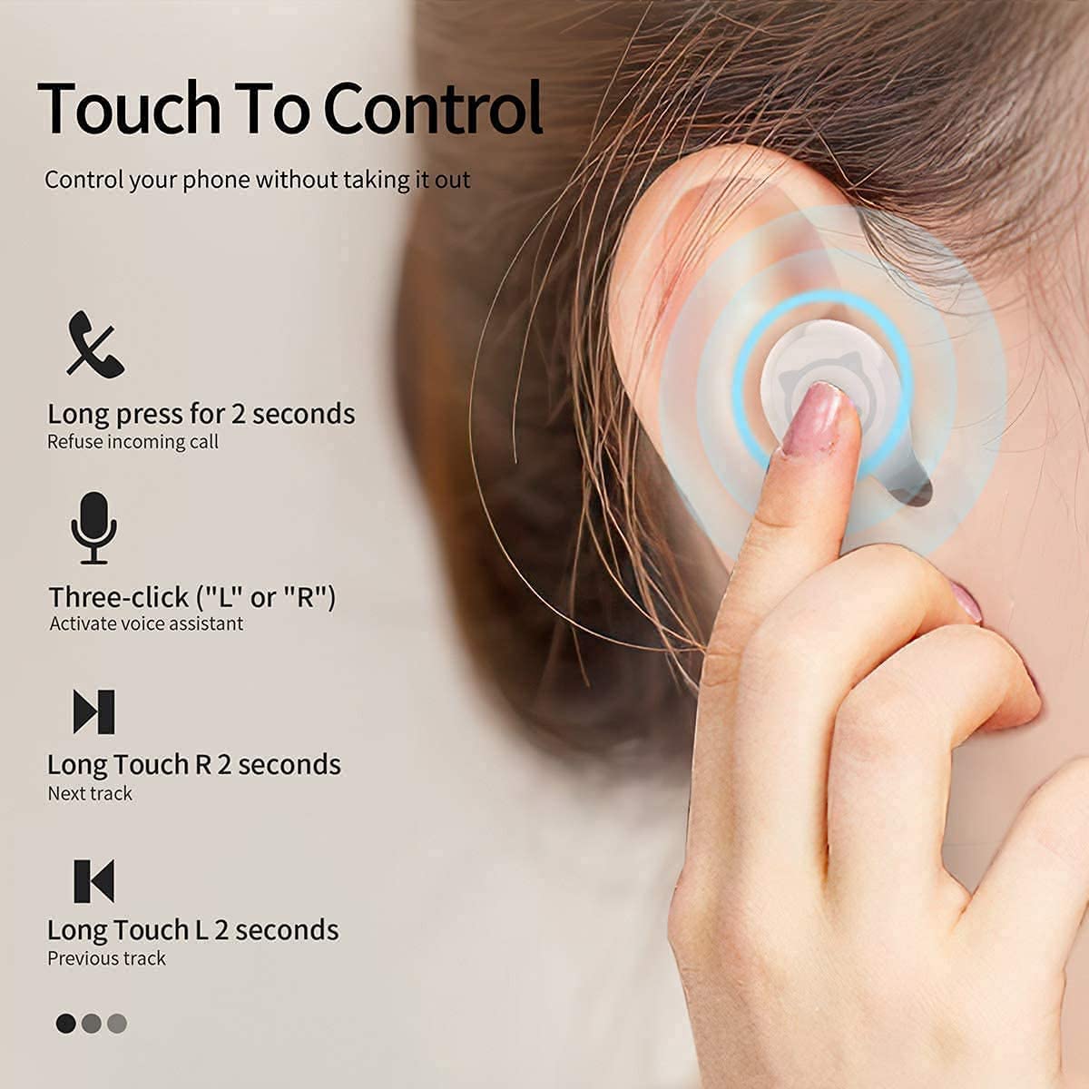 Wireless Earbuds Bluetooth 5.0 - Cute Panda Design with Built-in Mic, IPX5 Waterproof, 36H Playtime & HiFi Stereo Bass - Perfect for Sports, Workouts & Daily Use