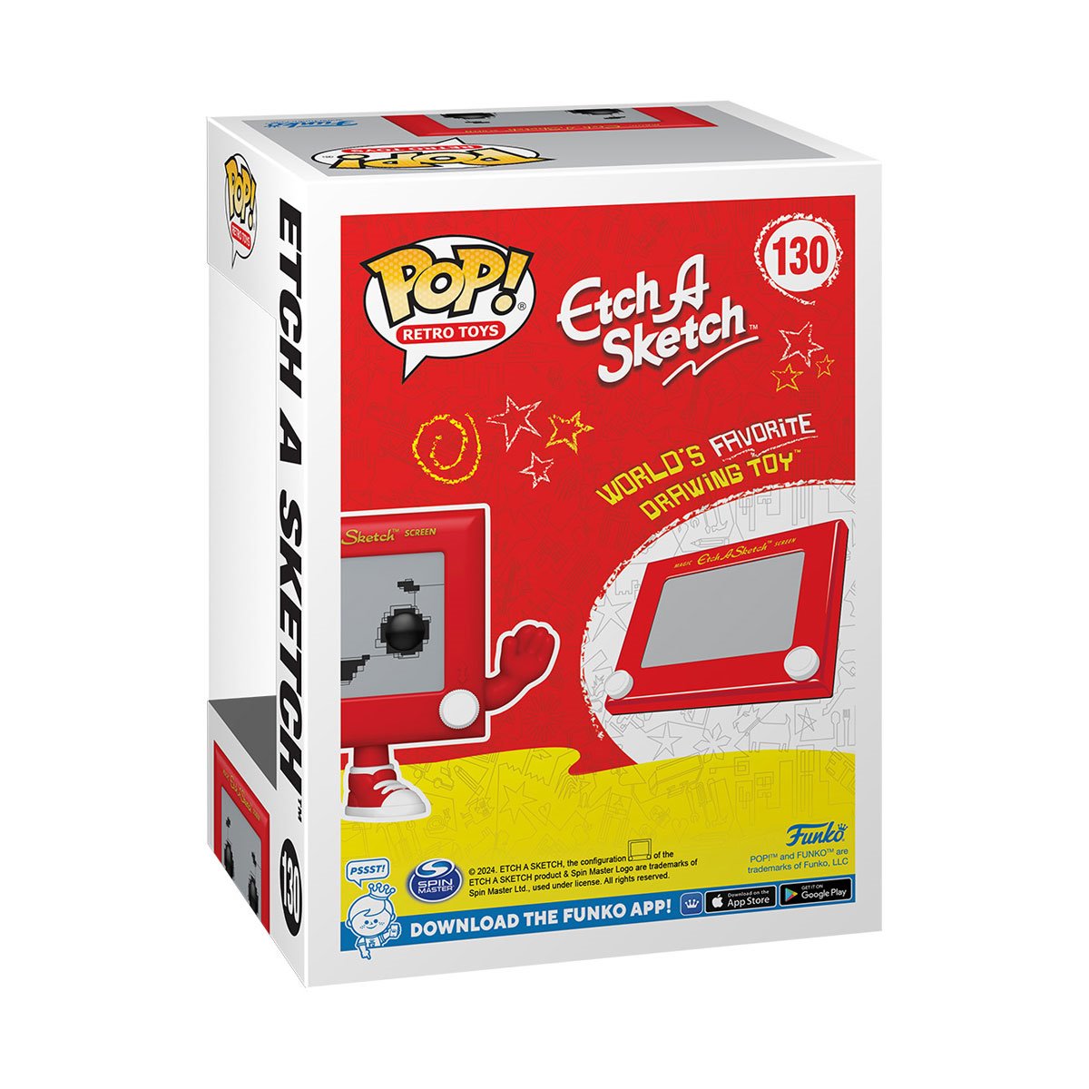 Funko Pop! Vinyl Figure #130 - Etch A Sketch Collectible Toy for Kids & Adults | Perfect for Office Decor, Gift Giving & Pop Culture Displays