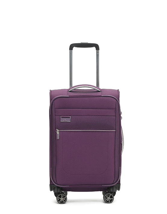 Tosca TCA720 Vega 21-Inch Small Spinner Luggage - Lightweight Carry-On Suitcase with 360° Spinner Wheels, Perfect for Business Travel & Weekend Getaways (Plum Color)