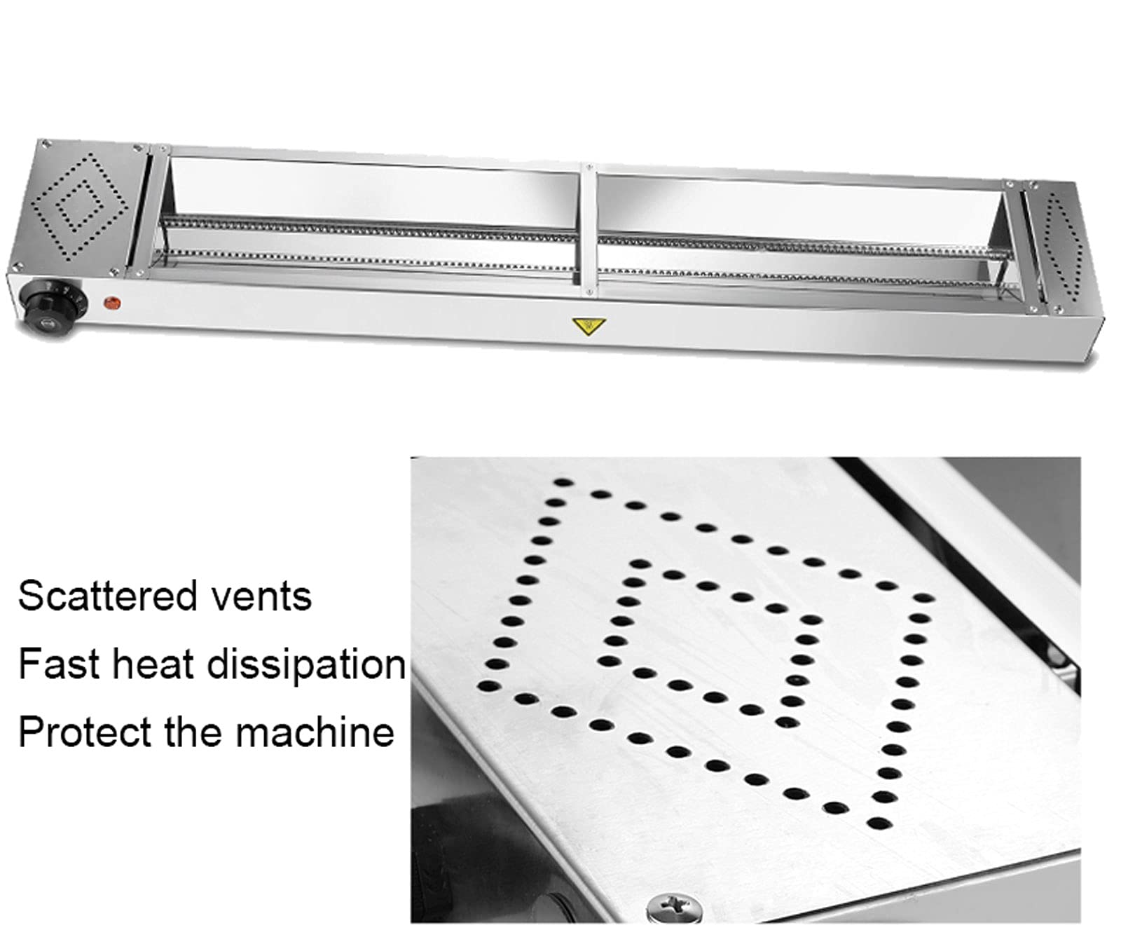Commercial Food Heating Lamp - Stainless Steel Adjustable Buffet Warmer (30-85℃) for Restaurants & Kitchens | Energy Saving Constant Temperature Food Warmer | Perfect for Buffet Tables, Catering Events & Food Display Stations