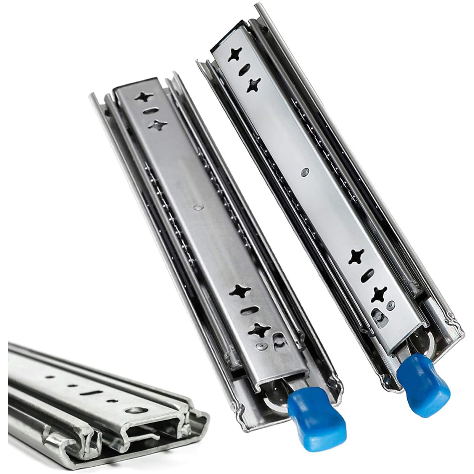 Heavy Duty Full Extension Drawer Slides with Lock - 120kg Bearing Capacity Telescopic Runners (1 Pair, 48in/1200mm) - Perfect for Kitchen Cabinets, Office Furniture, and Storage Organization