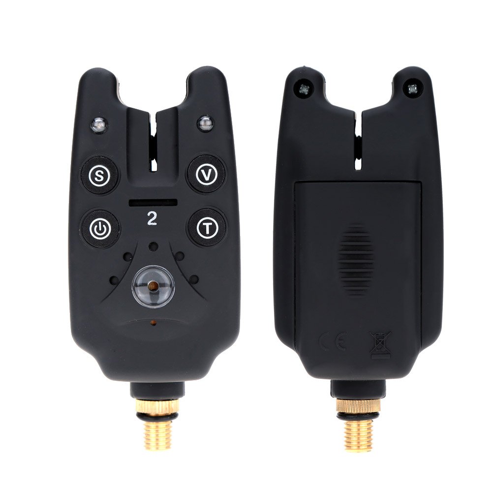 Lixada Wireless Digital Bite Alarms Kit - Fishing Alarm System with LED Lights, Sound Signal, Receiver & Swings | Portable Carrying Case Included | Ideal for Night Fishing, Carp Fishing & Bank Fishing