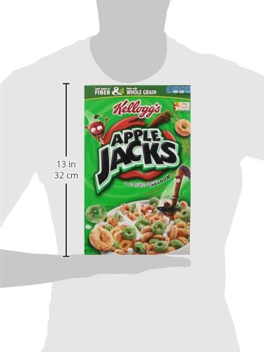 Apple Jacks Cereal - 12.2 Oz (Pack of 4) | Crunchy Cinnamon & Apple Flavored Breakfast Cereal | Perfect for Family Breakfast, School Lunches & Snack Time