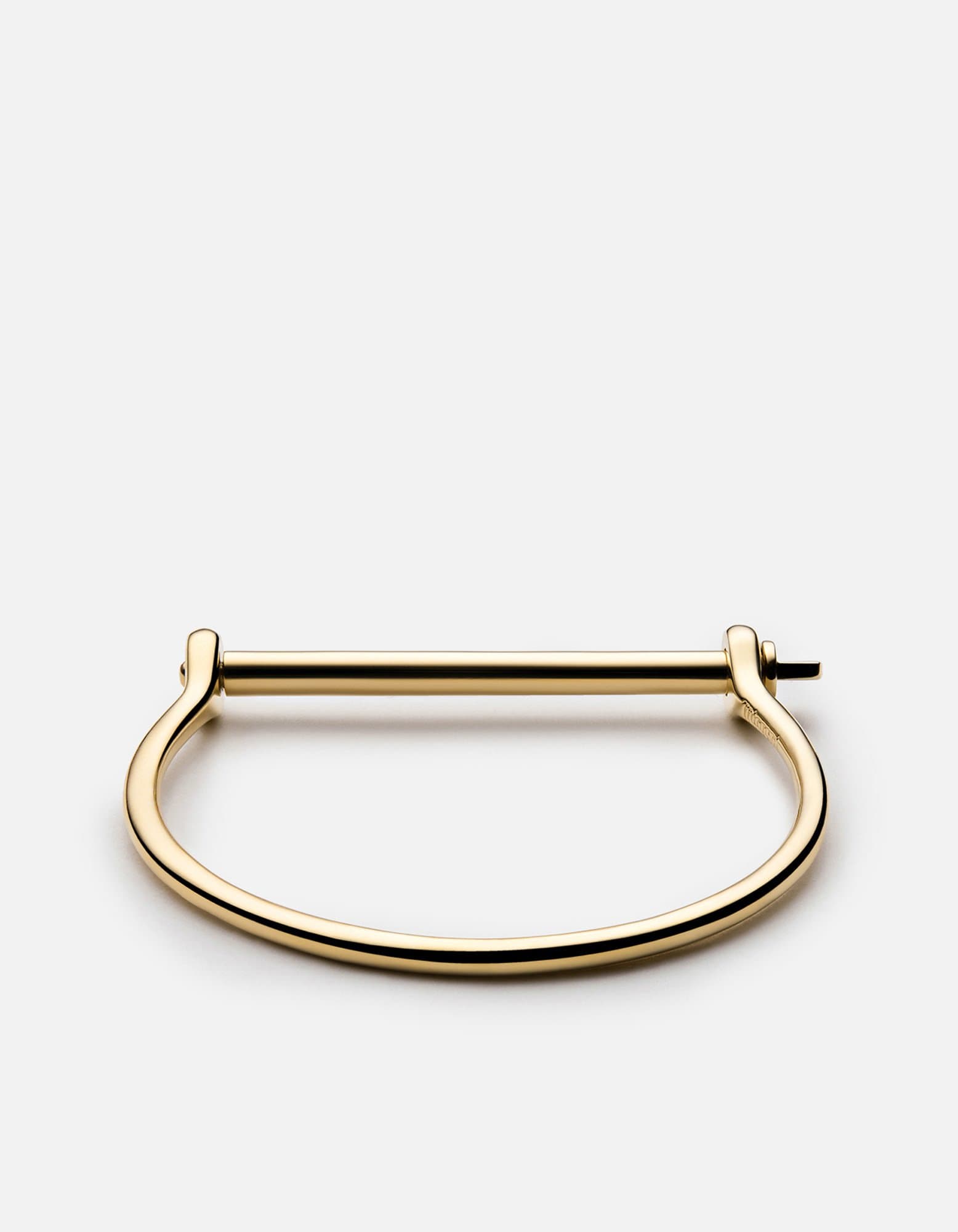 Gold Thin Screw Cuff Bracelet - Elegant Minimalist Jewelry for Women - Perfect for Everyday Wear, Parties & Gifting