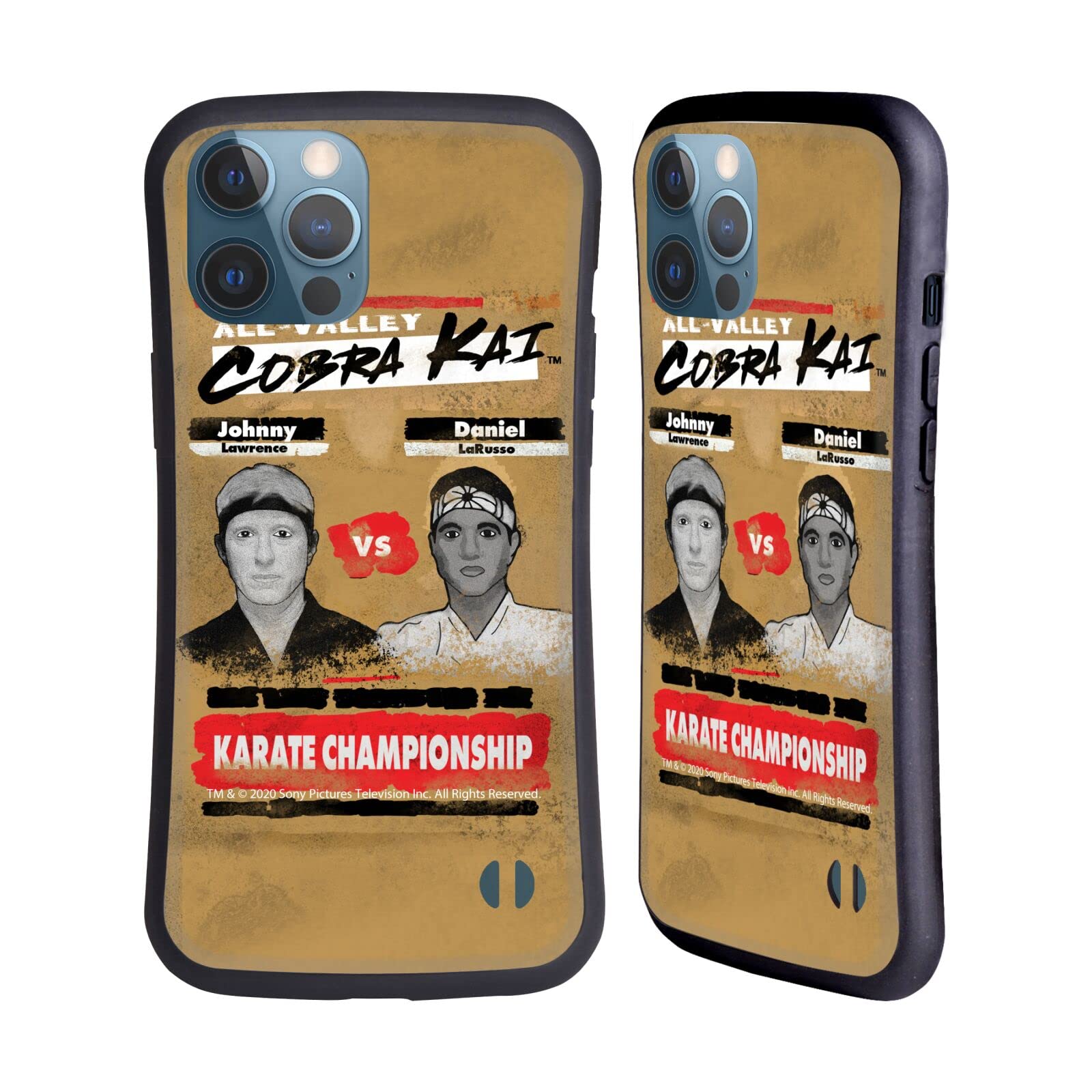 Official Cobra Kai Karate Championship iPhone 13 Pro Max Case - Premium Hybrid Protective Cover for Apple iPhone 13 Pro Max - Perfect for Martial Arts Fans, Movie Lovers & Everyday Protection