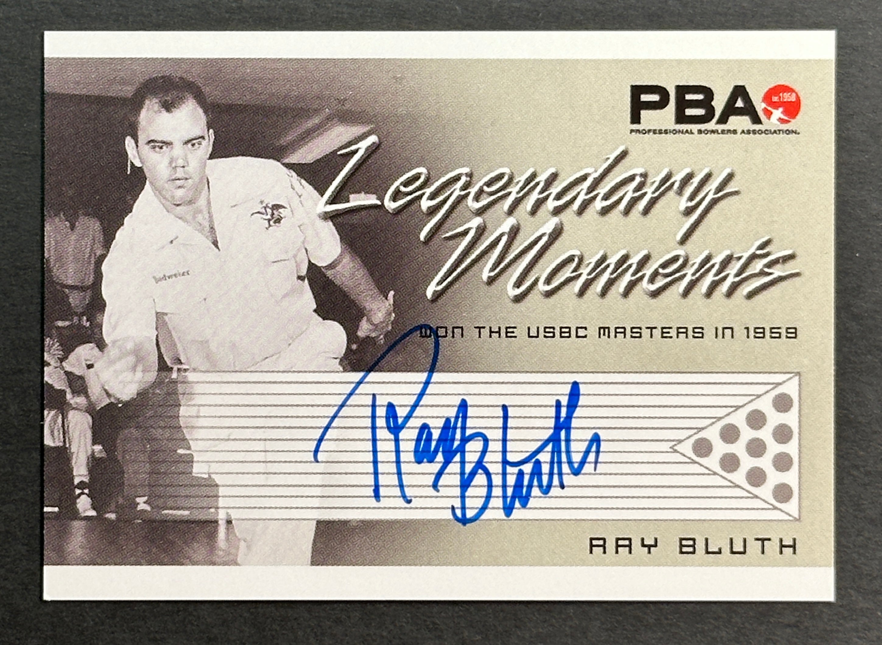 Ray Bluth 2008 Rittenhouse PBA Legendary Moments Autographed Bowling Trading Card - Perfect for Collectors and Bowling Enthusiasts