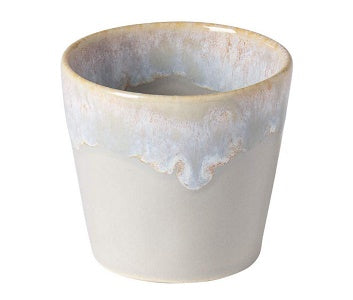 COSTA NOVA Stoneware Ceramic Espresso Cups Set of 2 - 3 oz Grey Grespresso Collection - Perfect for Home, Office & Coffee Shops