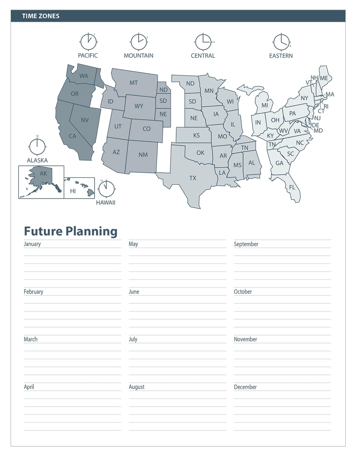 House of Doolittle 2024-2025 Weekly & Monthly Academic Planner - Dotted Hard Cover, 7