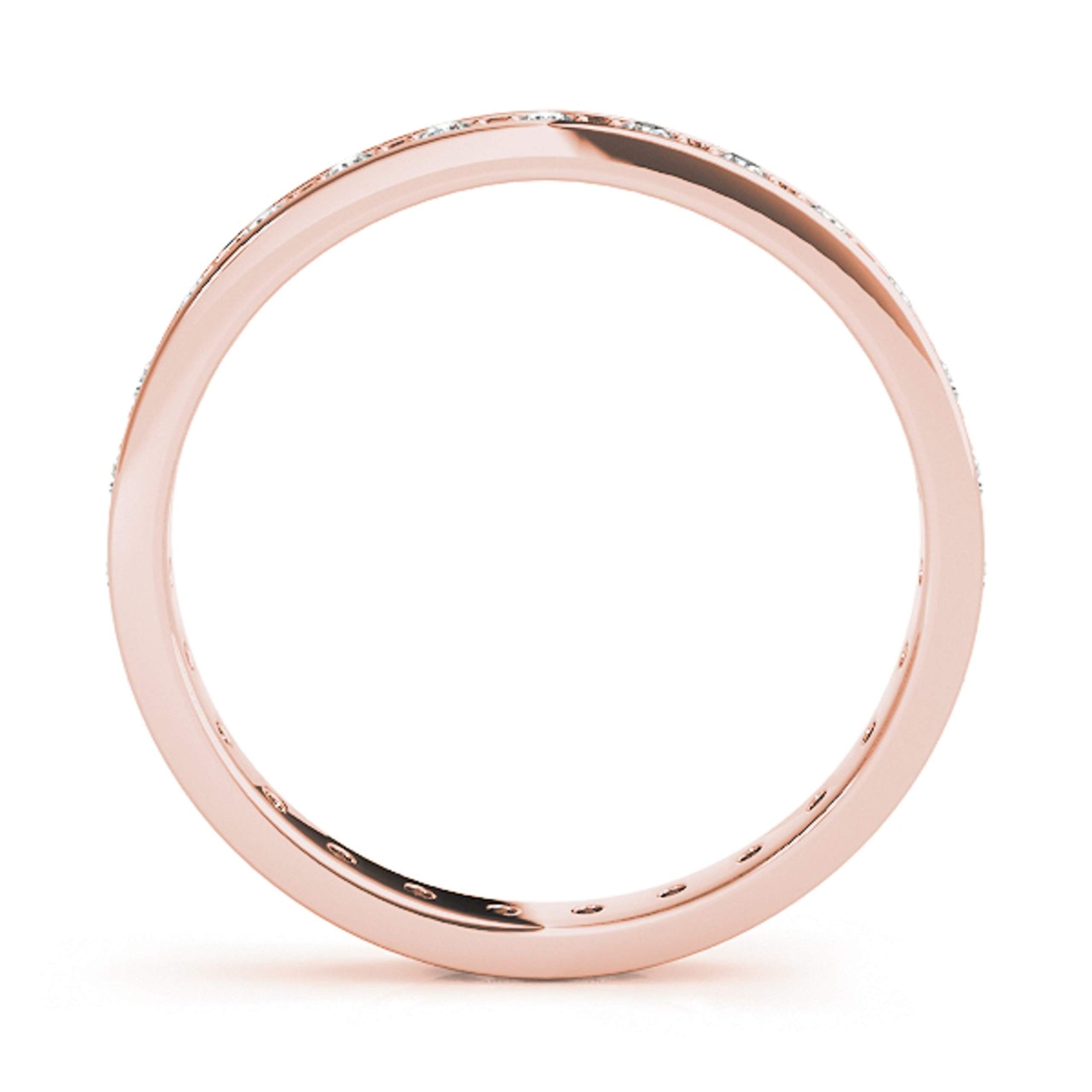 10K Solid Gold Diamond Eternity Wedding Band - White, Yellow & Rose Gold Options - Perfect Valentine's Day Gift for Her - Anniversary, Engagement & Bridal Jewelry