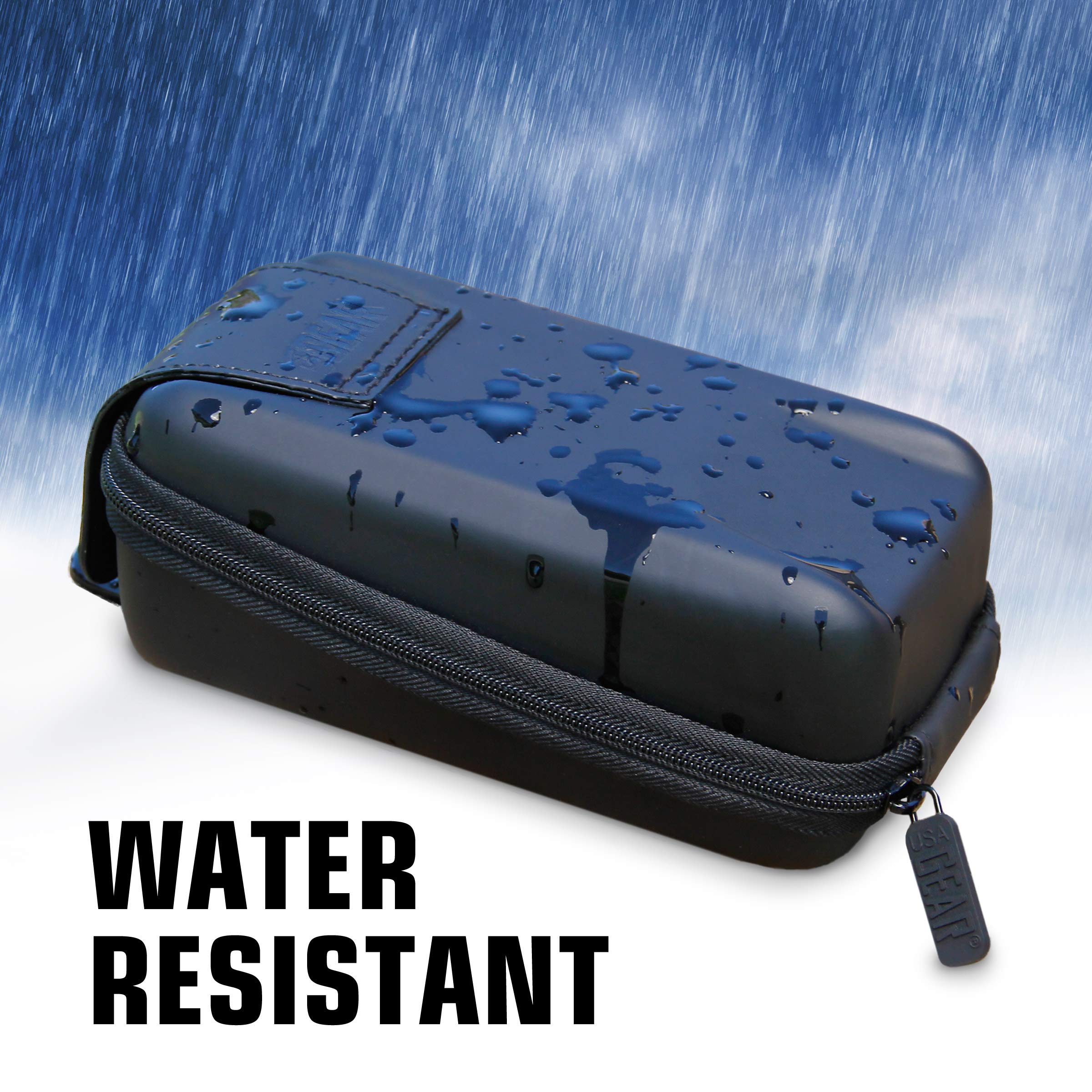 USA GEAR Waterproof Portable Charger Case - Durable Power Bank Hard Shell with Belt Loop & Carabiner | Compatible with Anker PowerCore, Ayeway, POWERADD | Perfect for Outdoor Activities, Travel & Emergency Charging