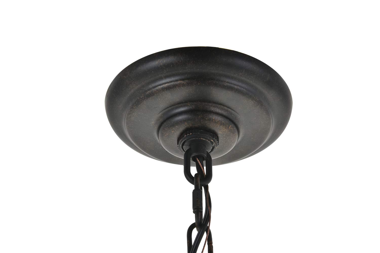 Octavia 3-Light Brass & Dark Brown Pendant Light Fixture - Perfect for Dining Room, Kitchen Island, or Entryway Lighting