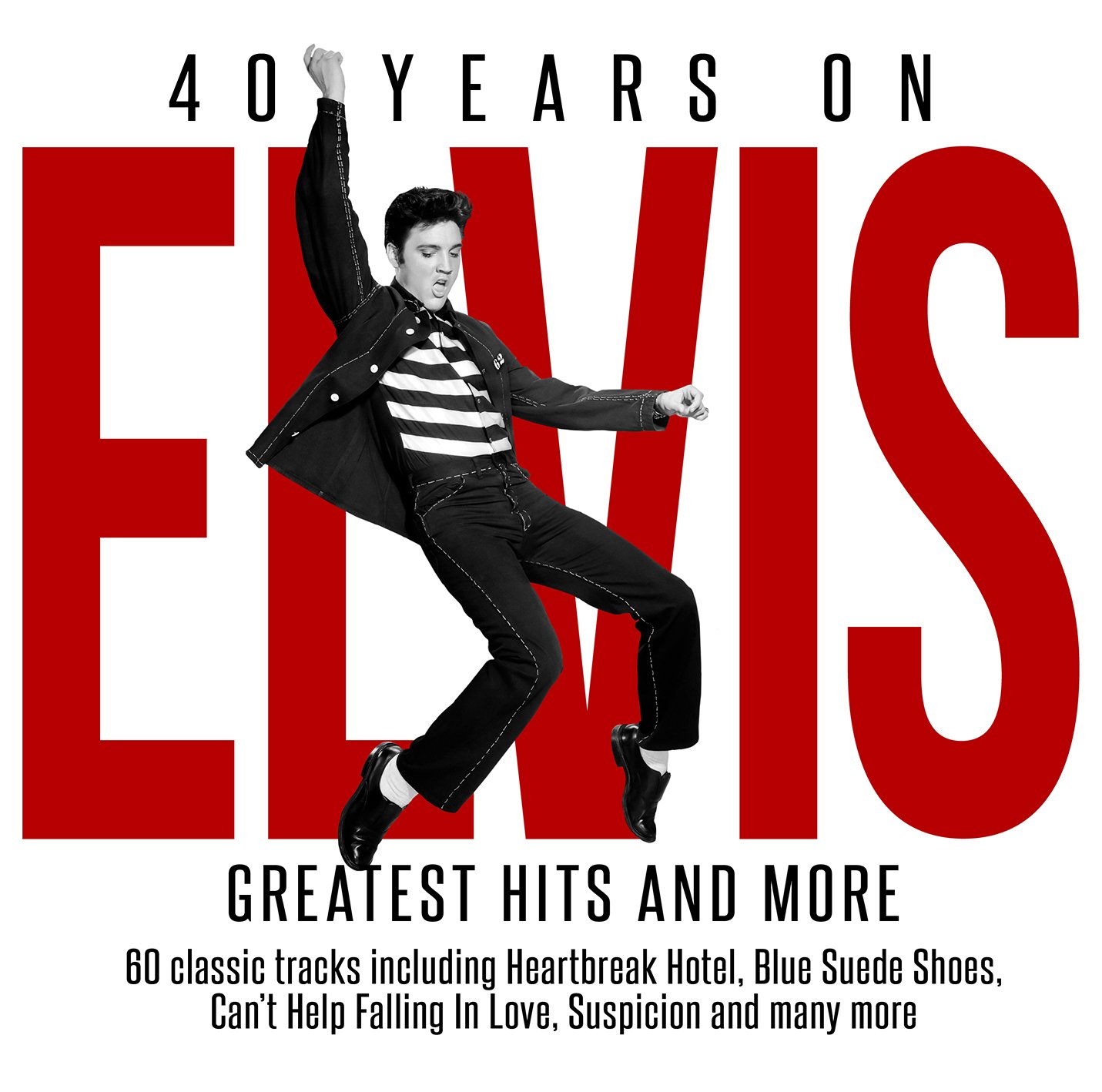 Elvis Presley Greatest Hits Album - 40 Years On - Classic Rock & Roll Music Collection for Fans, Parties, and Nostalgic Listening