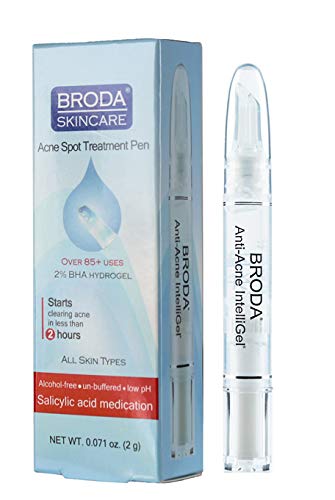 Broda Skincare Acne Spot Treatment Pen - Fast Acting Blemish Remover for Face & Body - Portable Acne Spot Corrector for Teens & Adults - Perfect for Travel, Gym & On-the-Go Use