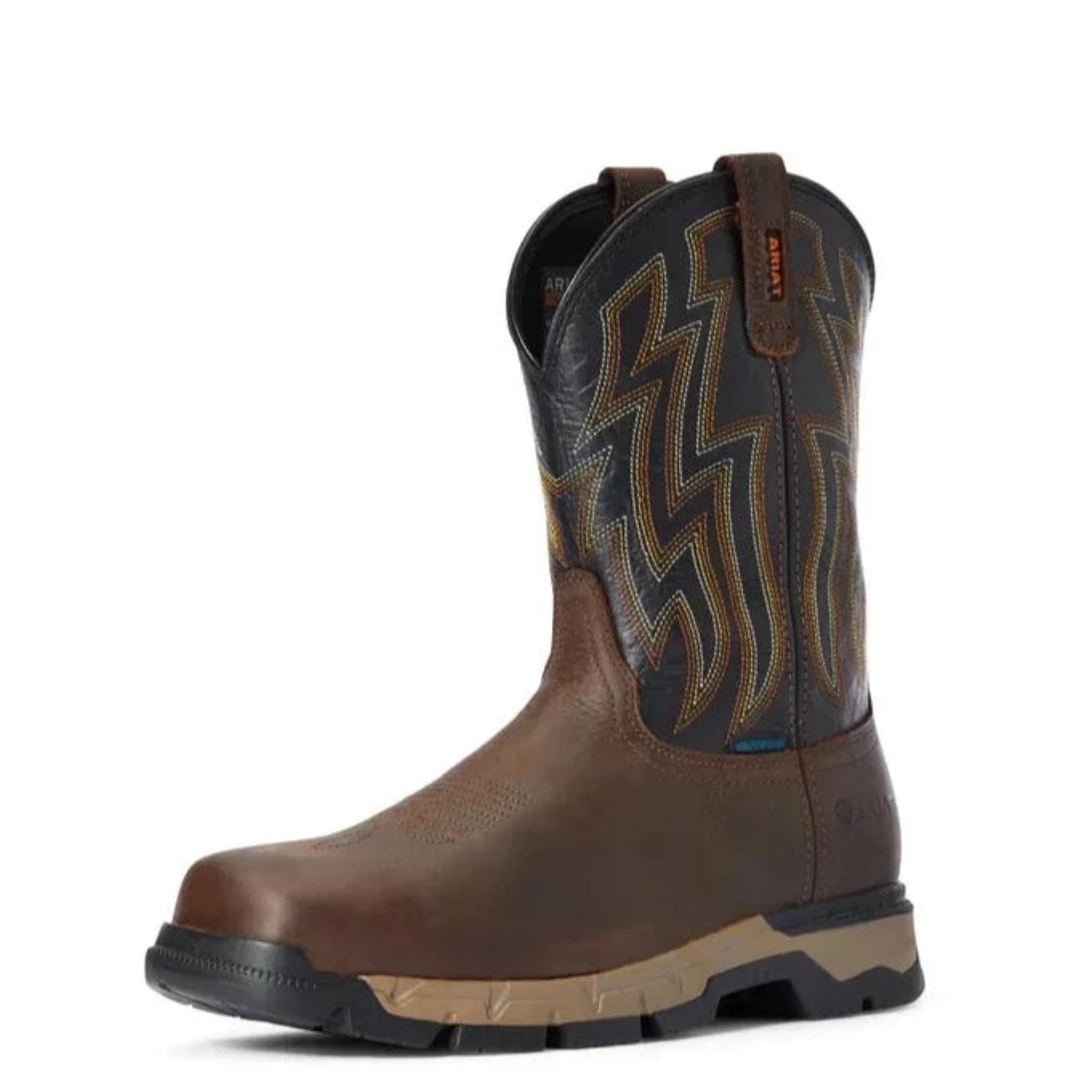 Ariat Men's Rebar Flex Work Boots - Steel Toe, Waterproof & Comfortable for Construction, Farming & Outdoor Work