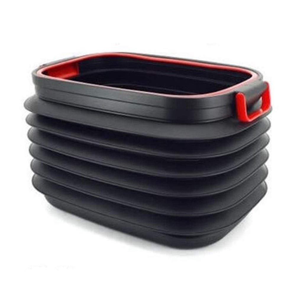 ZEFS ESD Fishing Folding Water Bucket with Lid - Retractable Car Trash Can for Camping, Outdoor Fishing & Travel - Portable Multifunctional Storage Container for Car, Boat & Beach Use