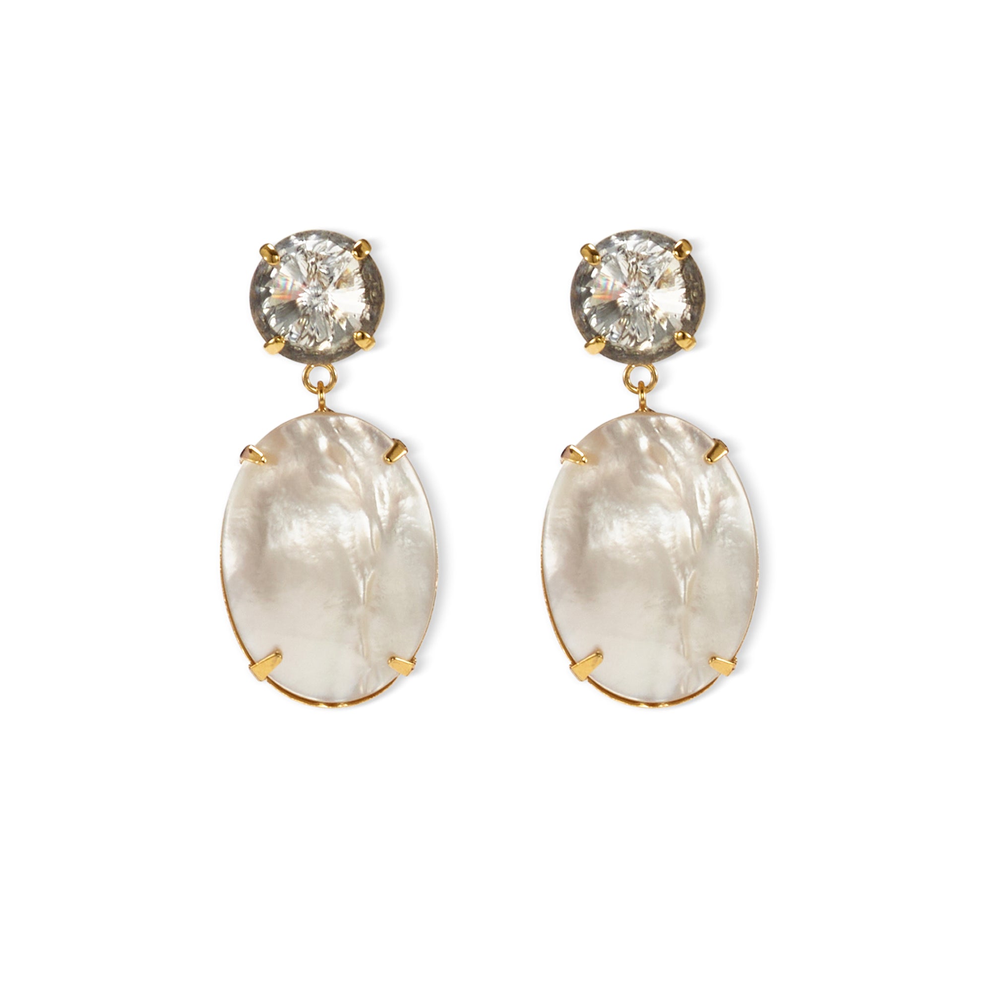 Kaia Stone Drop Earrings for Women - Elegant Dangle Jewelry Gift for Her - Perfect for Weddings, Parties & Everyday Wear