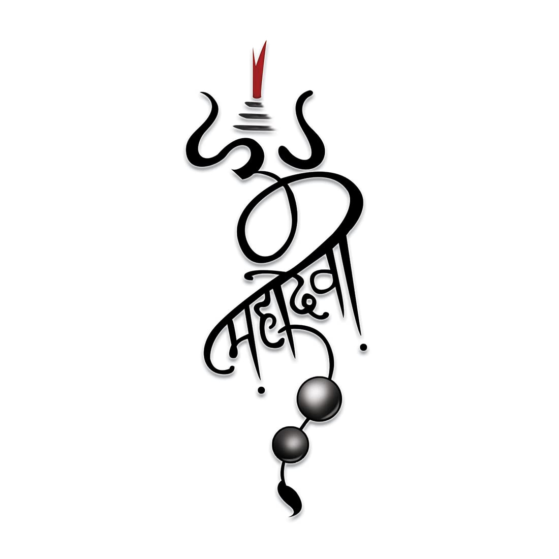 Waterproof Temporary Tattoo of Lord Shiva Mahadev - Long Lasting Fake Body Art for Men & Women | Perfect for Festivals, Parties, and Spiritual Events