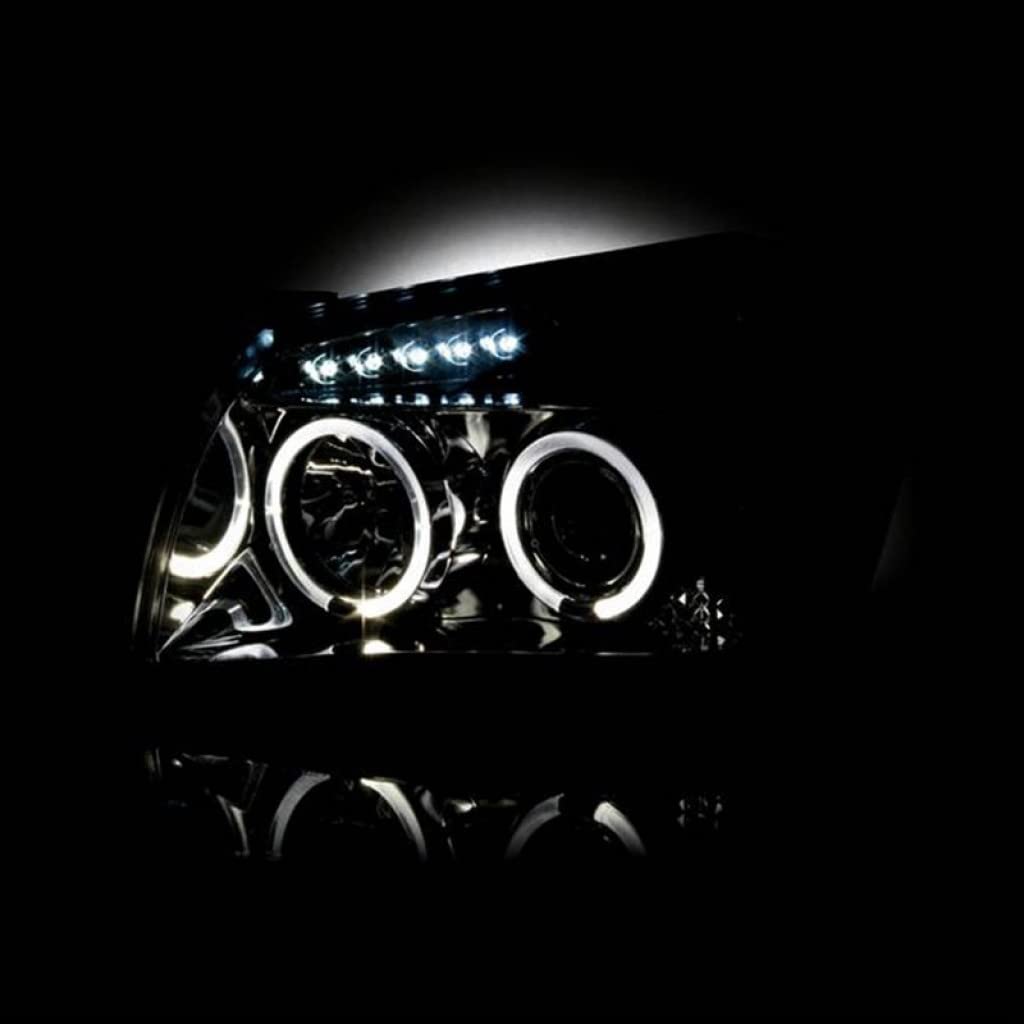 Spyder LED Projector Headlights for Dodge Magnum 2005-2007 - Halo LED Chrome Headlamp Assembly Pair (5009883) - Upgrade Your Night Driving Visibility & Style