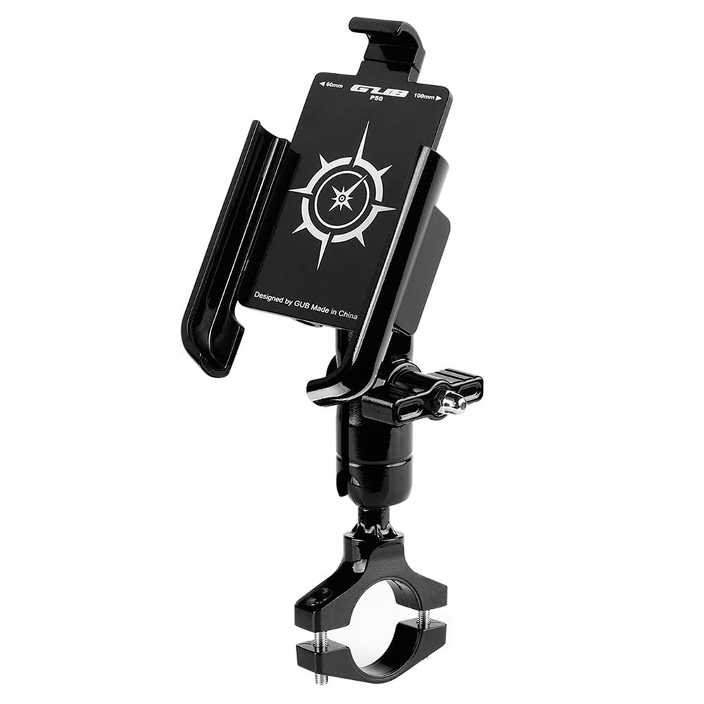 360° Rotating Aluminum Bike Phone Mount - Adjustable Handlebar Cell Phone Holder for Cycling, Running & Outdoor Sports