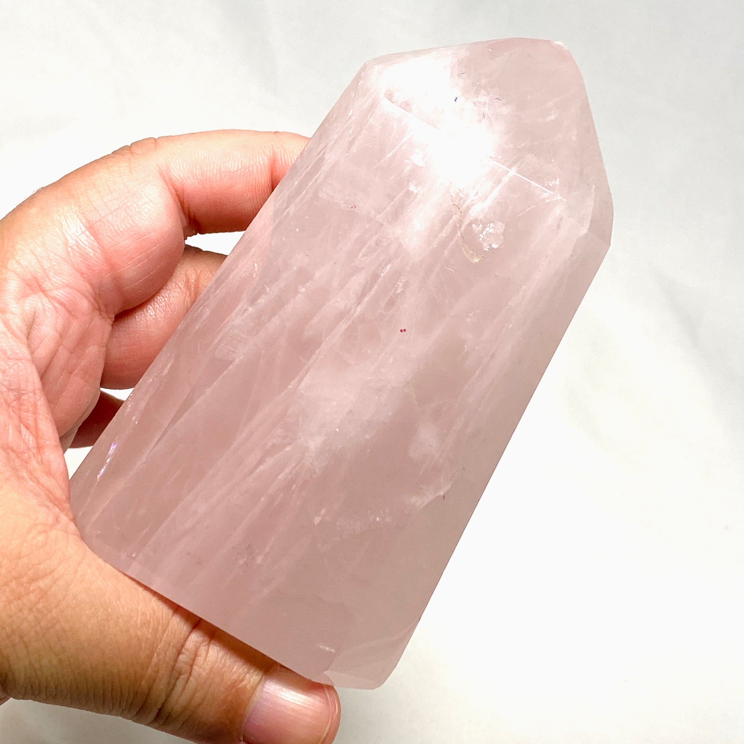 Natural Rose Quartz Crystal CR3704 - Healing Stone for Love & Harmony | Perfect for Meditation, Jewelry Making & Home Decor