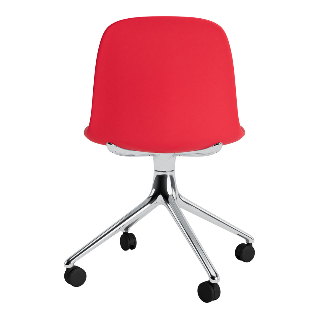 Ergonomic Form Chair with 4-Wheel Swivel Base - Adjustable Office Chair for Home & Work - Perfect for Desk Work, Gaming, and Study Sessions