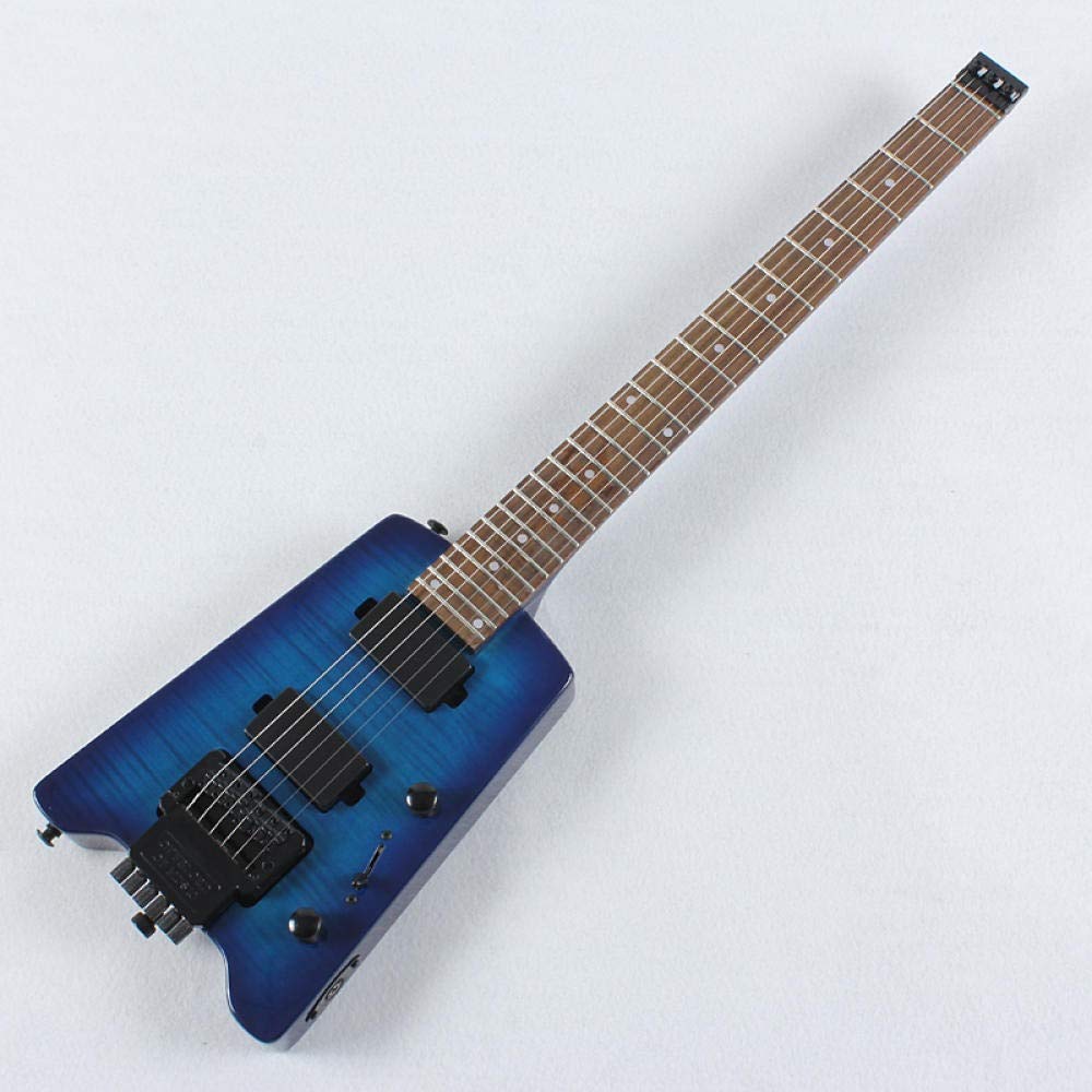 YYYSHOPP 6-String Electric Guitar Mini Size with Steel Strings - Portable Travel Guitar for Beginners & Professionals - Perfect for Home Practice, Studio Recording & Live Performances (Color: A)