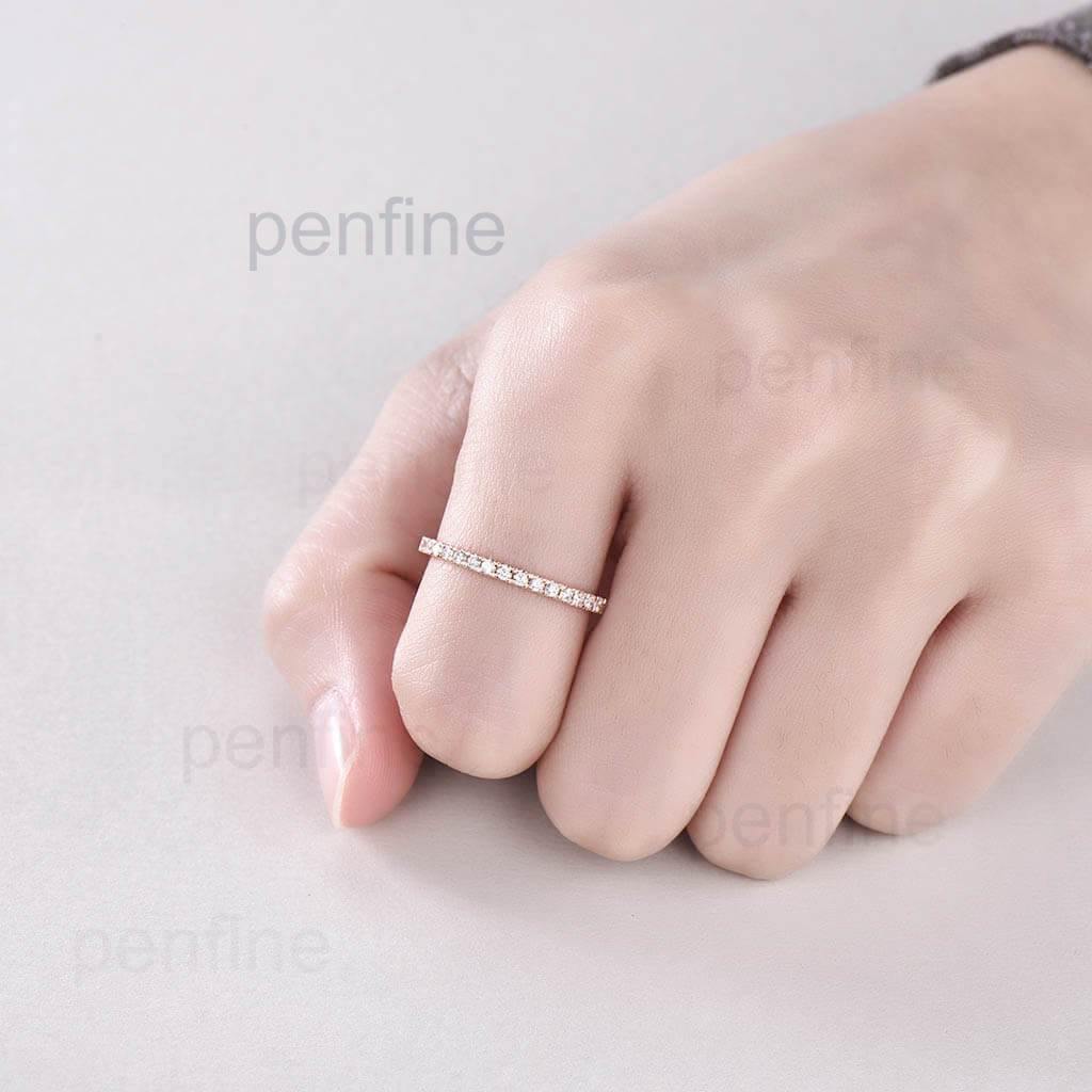 Luxury Diamond Wedding Band for Women - Full Eternity Ring with Sparkling Stones | Perfect for Engagement, Anniversary & Bridal Jewelry Gifts