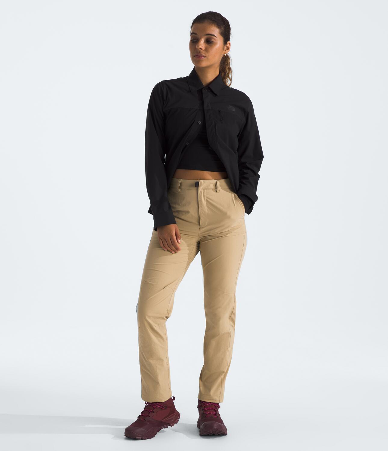 Women's Basin Pants NF0A8B4V - Comfortable Stretch High-Waisted Casual Pants for Everyday Wear, Work & Travel