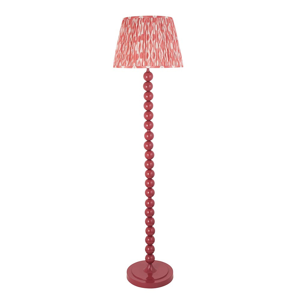 Auralis Ikat Floor Lamp with E27 Socket - Modern Handwoven Design for Living Room, Bedroom & Office Lighting