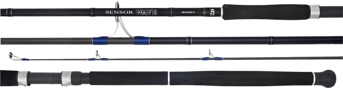 Daiwa 20 Sensor Wave Spinning Surf Fishing Rod - Saltwater Surf Casting Rod for Beach & Pier Fishing - Perfect for Surf Anglers Targeting Striped Bass, Redfish & Bluefish