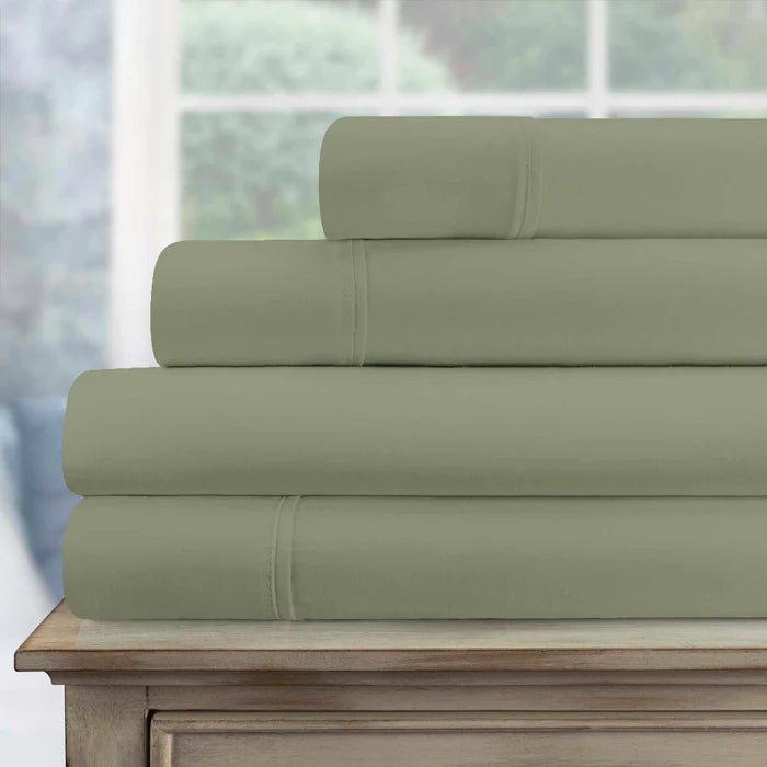 Luxury 700 Thread Count Egyptian Cotton Sheet Set - Eco Friendly, Breathable & Hypoallergenic - Perfect for Bedroom, Hotel, or Guest Room Comfort