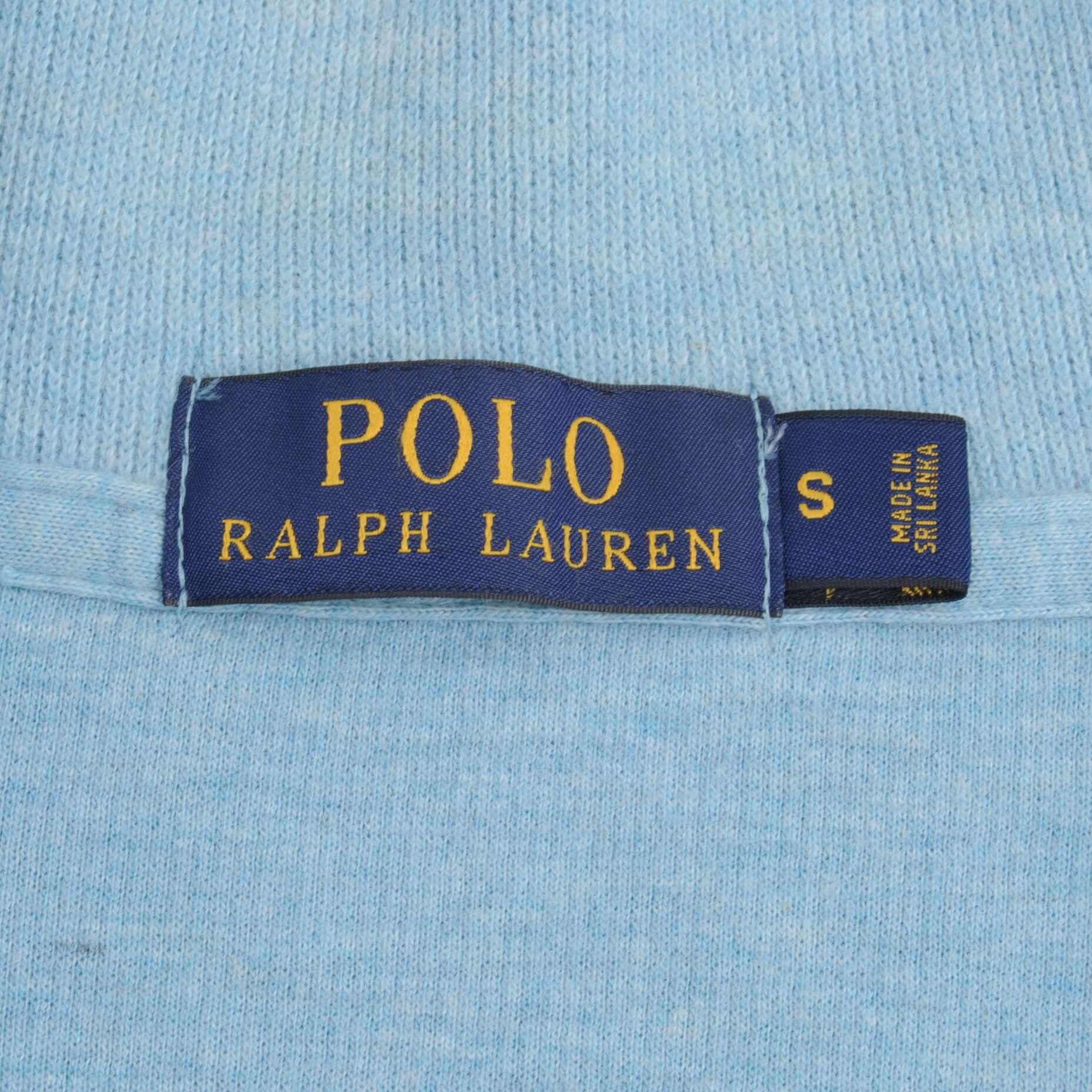 Polo Ralph Lauren Light Blue Quarter Zip Sweater for Men - Size Small | Casual & Business Wear