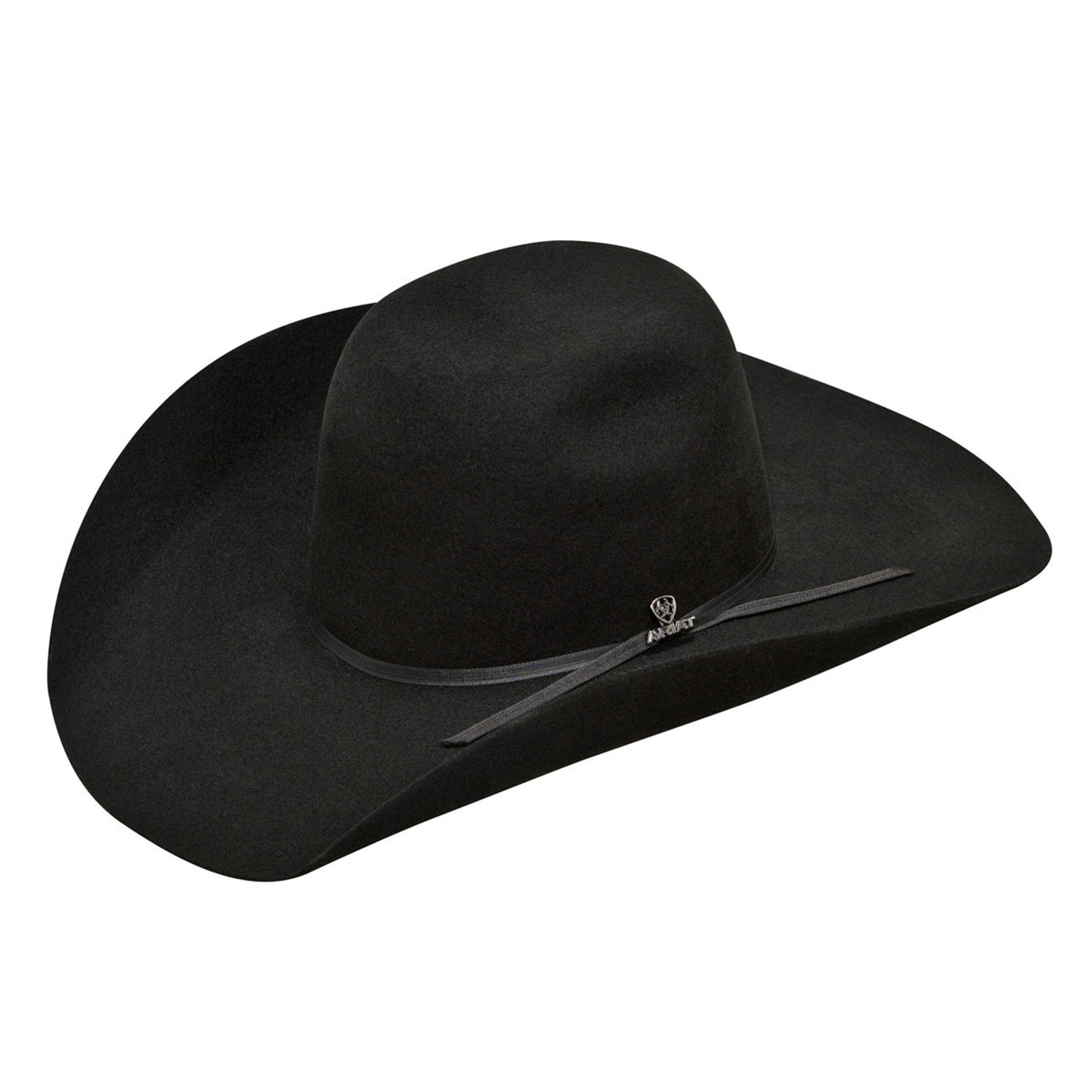 Ariat 2X Black Wool Punchy Hat for Men & Women - Warm Winter Beanie for Outdoor Activities, Hiking, and Casual Wear
