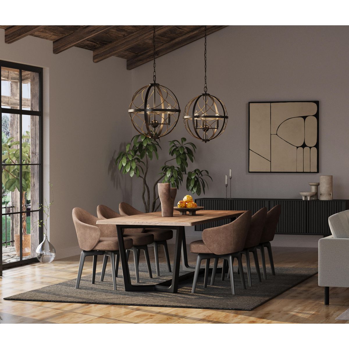 Brandywine Collection 3-Light Modern Pendant Lighting Fixture - Elegant Dining Room, Kitchen Island, or Entryway Chandelier