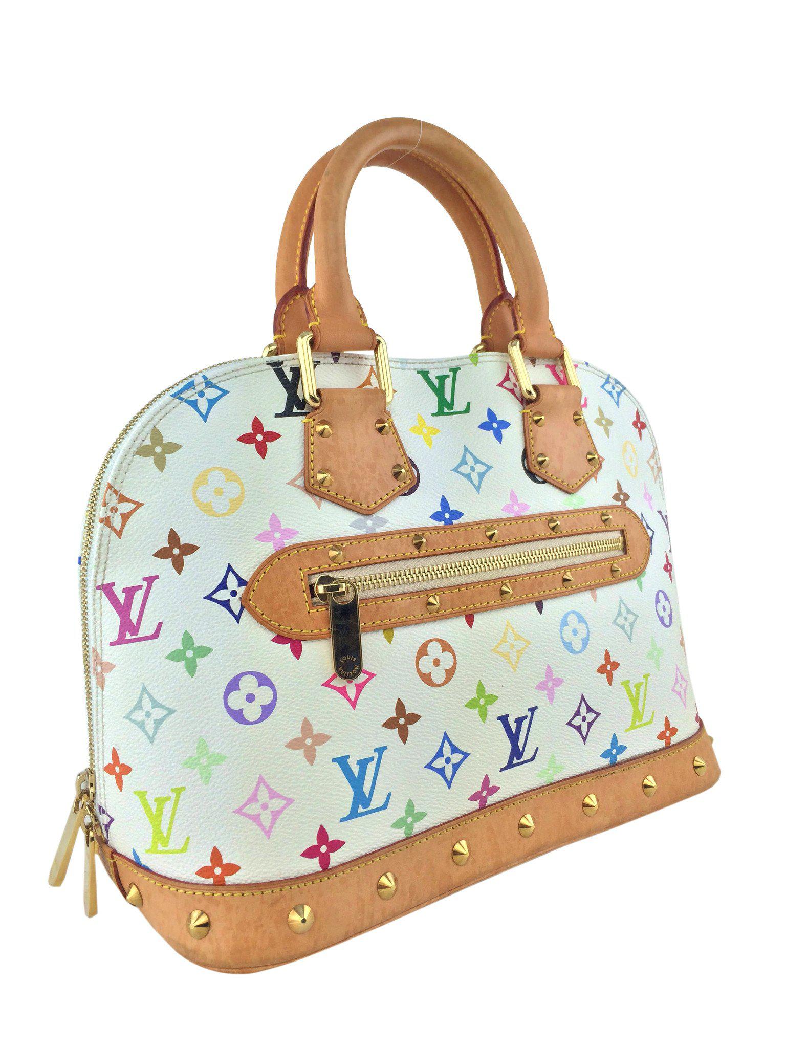 Authentic Louis Vuitton Multicolore Monogram Alma Handbag - Stylish Designer Shoulder Bag for Women | Perfect for Work, Travel & Evening Events