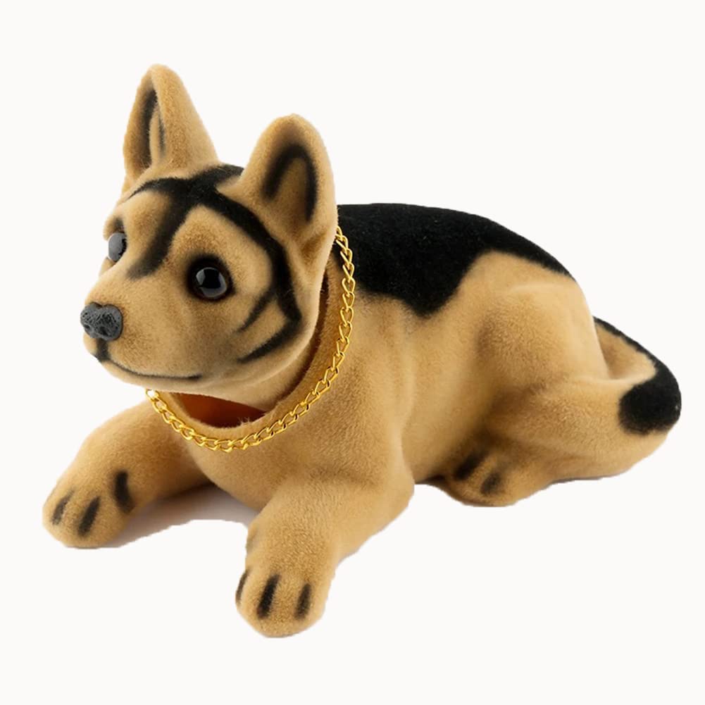 SEADEAR Nodding Dog Car Dashboard Decorations - Cute Resin Dog Ornament for Car, Desk & Office - Fun Dashboard Accessories for Pet Lovers & Car Enthusiasts (Perfect Gift for Dog Owners & Auto Fans)
