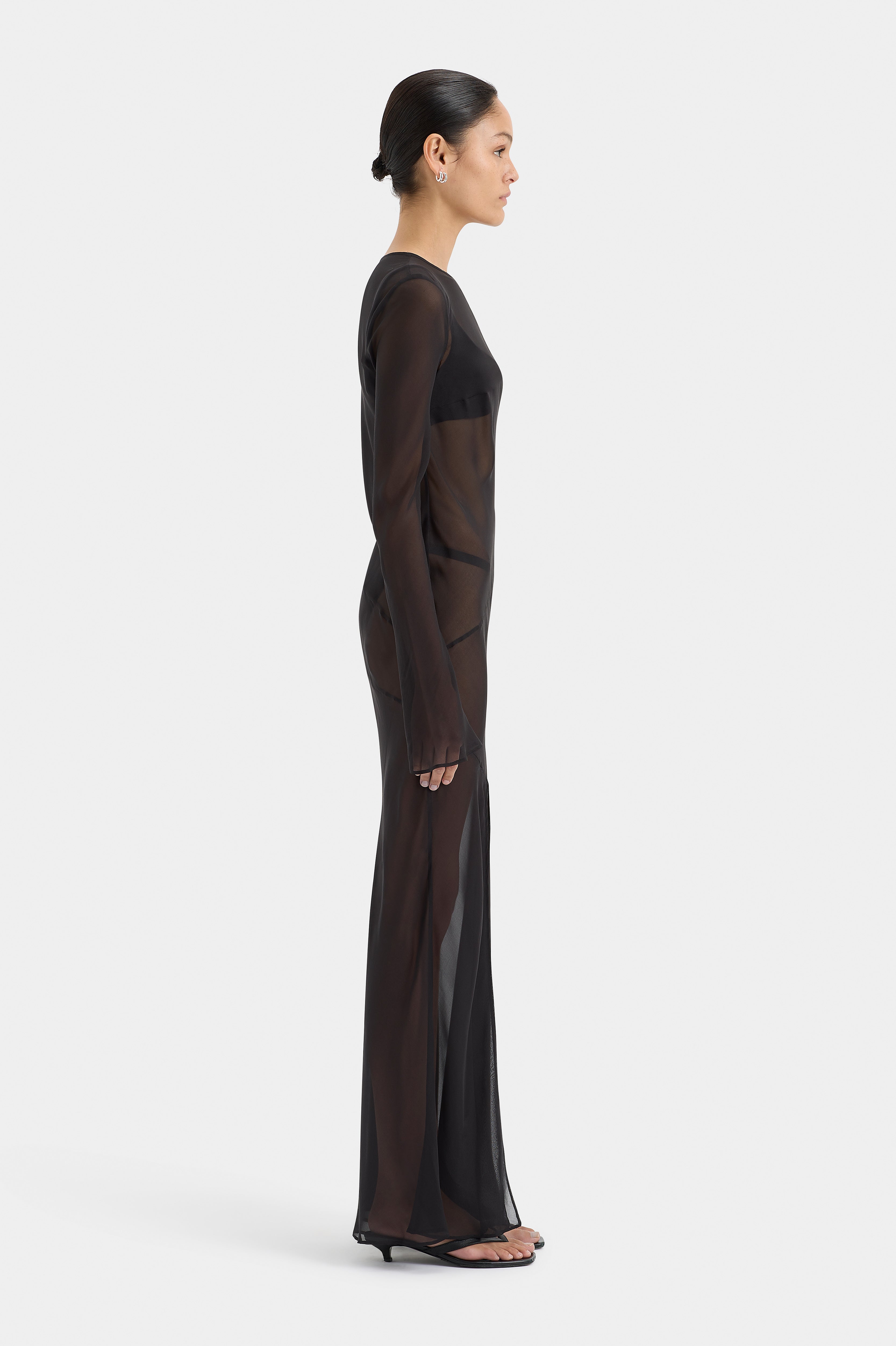 Elegant Strobe Long Sleeve Party Dress for Women - Perfect for Evening Events, Night Out & Special Occasions