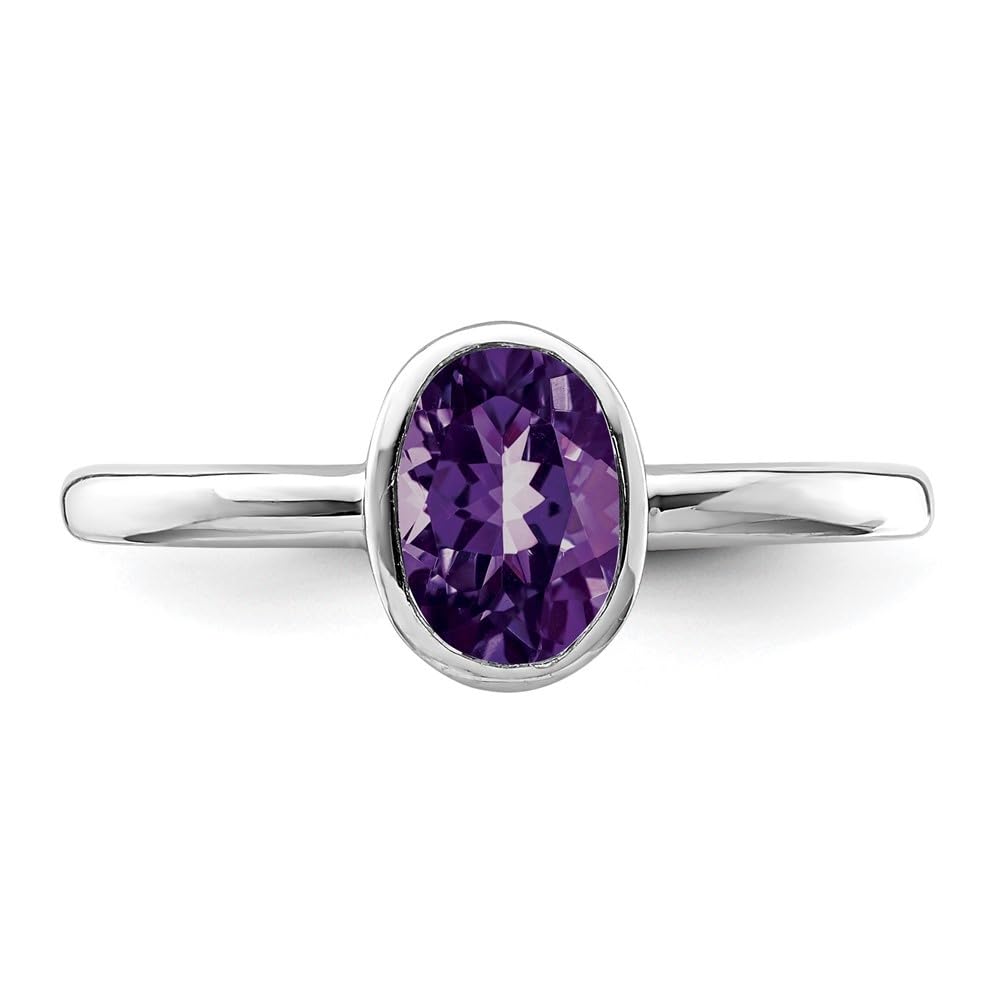 0.75ct Round Cut Amethyst 925 Sterling Silver Engagement Ring for Women - Diamond2Deal | Elegant Promise Ring, Wedding Band, Anniversary Gift for Her