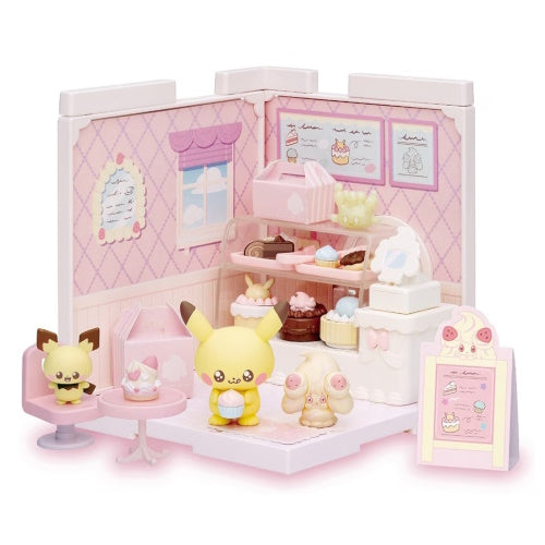 Pokemon Peaceful Place House Miniature Doll Set - Cute Collectible Figures for Display, Gifts & Anime Decor | Perfect for Bedroom Shelves, Office Desks & Pokemon Fan Collections