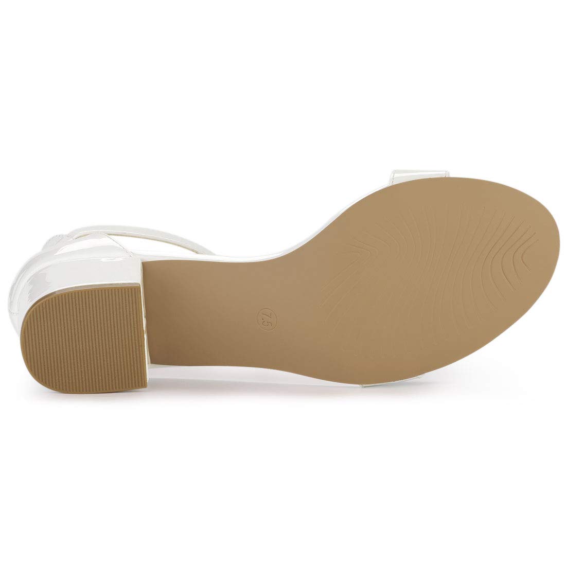 Allegra K Women's Block Low Heel Ankle Strap Sandals - Comfortable Dressy Summer Shoes for Weddings, Parties & Office Wear