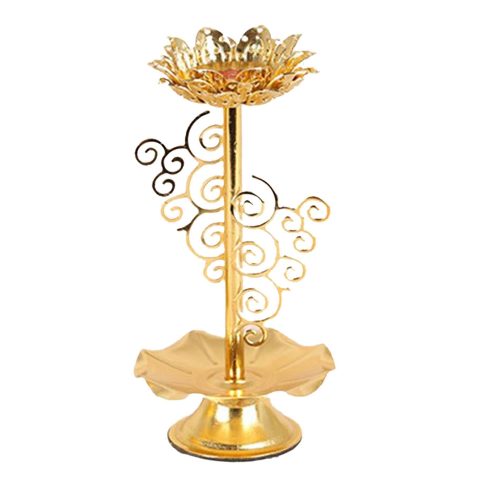 FAKEME 116cm Ghee Lamp Holder - Decorative Candle Holder for Butter Lamps, Tea Lights & Altar Supplies | Perfect for Meditation, Yoga, Home Decor & Spiritual Ceremonies