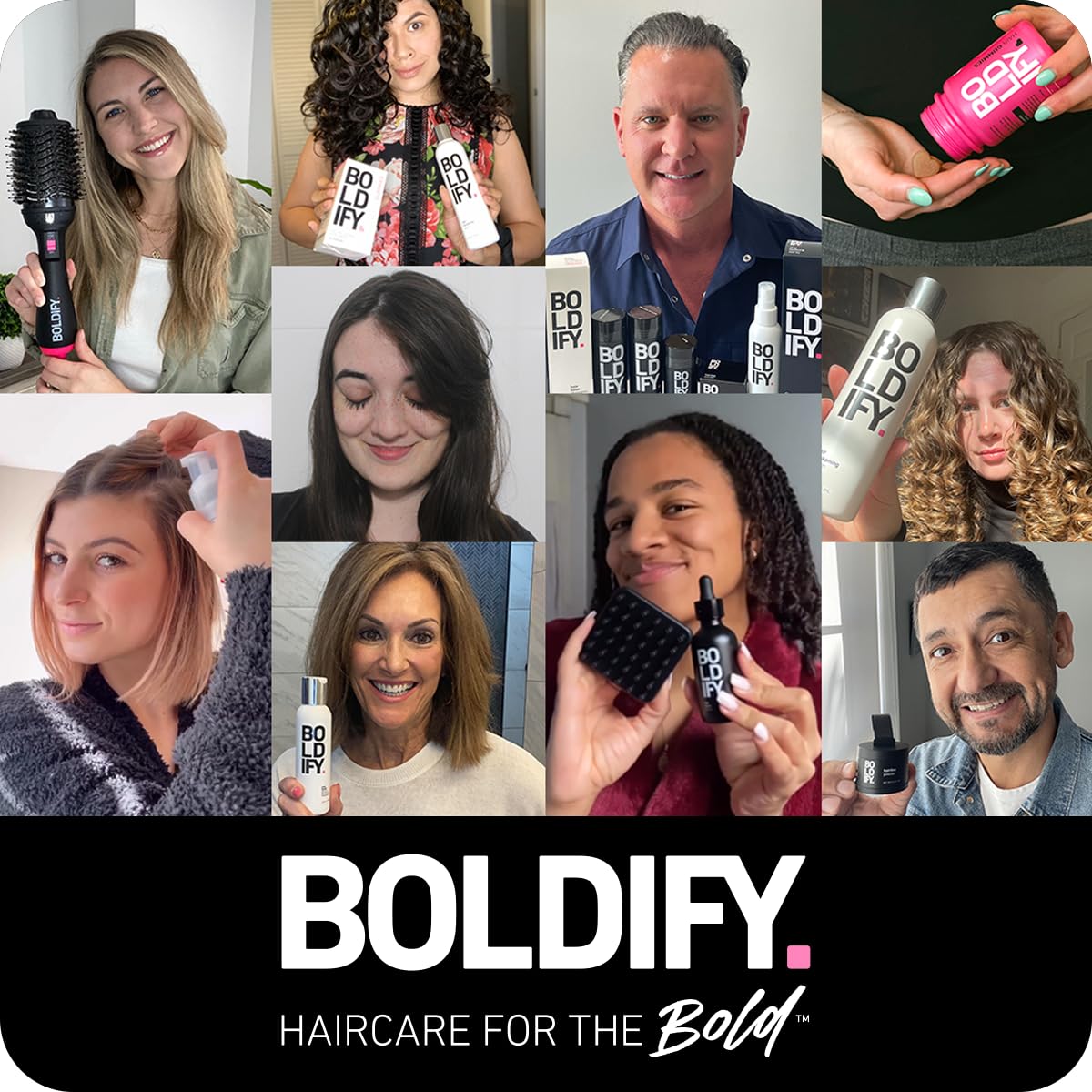 Boldify Dual-Ended Makeup Brush - Concealer & Hairline Powder Brush for Seamless Blending - Perfect for Root Touch Up & Contouring