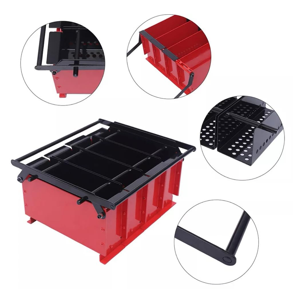 Heavy Duty Manual Newspaper Clumping Press - Brick Briquette Machine for Fireplace, Wood Stove & Outdoor Camping - Indoor/Home Garden Paper Log Press Tool for Eco-Friendly Recycling