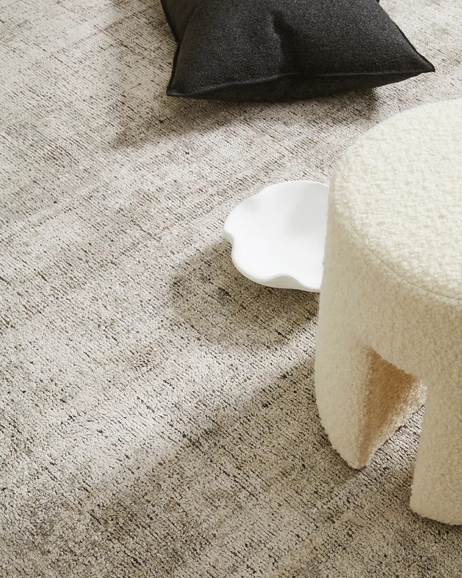 Matisse Shale Area Rug - Soft & Durable Handmade Moroccan Rug for Living Room, Bedroom, or Office Decor