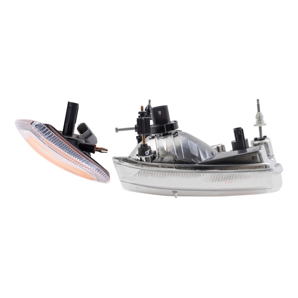 2006-2011 Ford Ranger Pickup Replacement Headlights with Park Signals - Brock LED Headlight Assembly for Improved Night Driving & Safety (Pair) - Perfect for Off-Roading, Commuting & Truck Upgrades