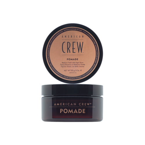 American Crew Pomade - Strong Hold Styling Wax for Men | All-Day Shine & Control | Perfect for Hairstyling, Fades & Pompadours