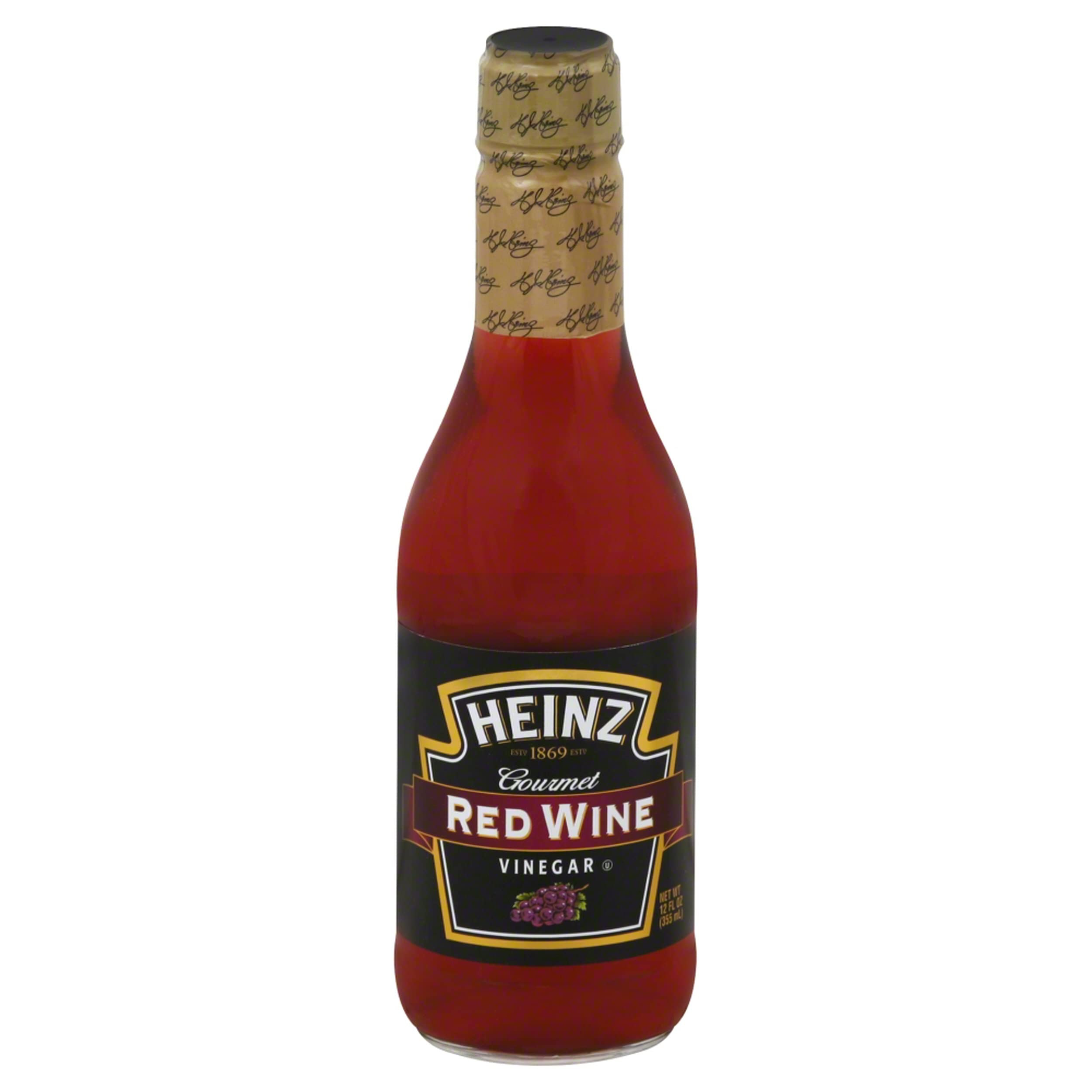 Heinz Red Wine Vinegar 12 Fl Oz - Premium Cooking & Salad Dressing Ingredient for Gourmet Recipes