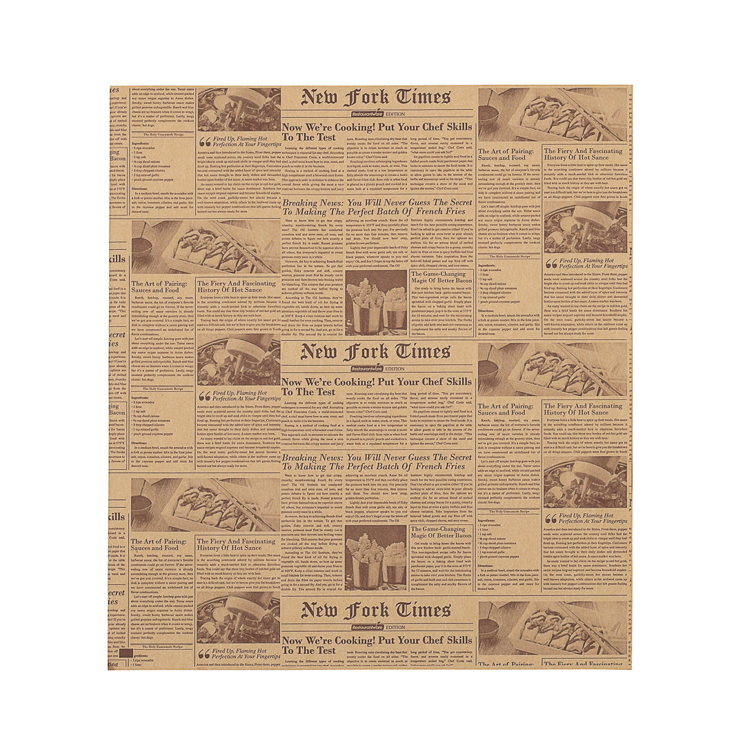 Eco-Friendly Greaseproof Newsprint Paper Bags - Large Double Open Design (10x9 Inches) - Pack of 100 - Perfect for Takeout, Bakery & Food Storage