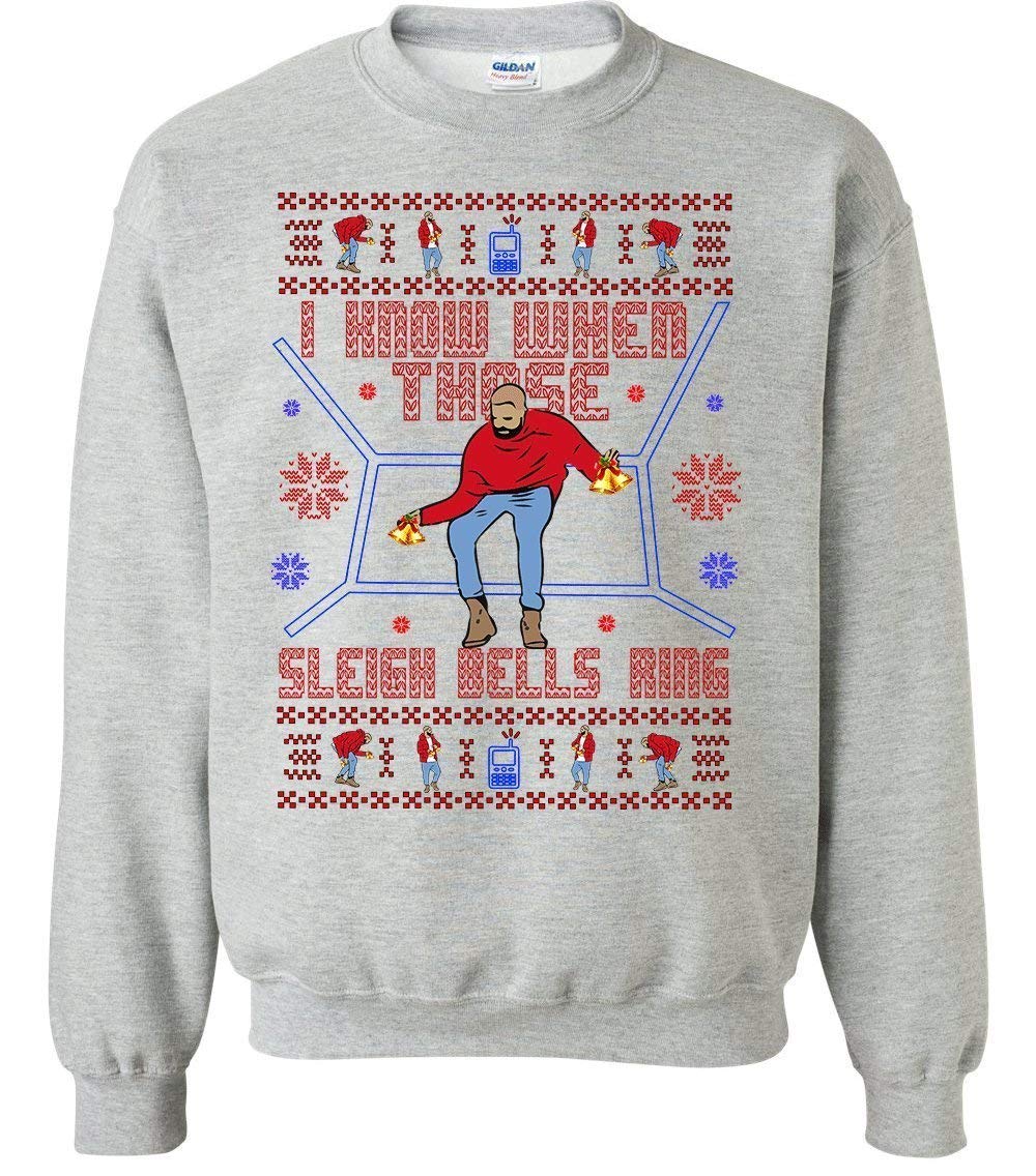 Drake Ugly Christmas Sweater & T-Shirt - Funny Hotline Bling Holiday Sweatshirt for Men & Women - Perfect for Christmas Parties & Gifts