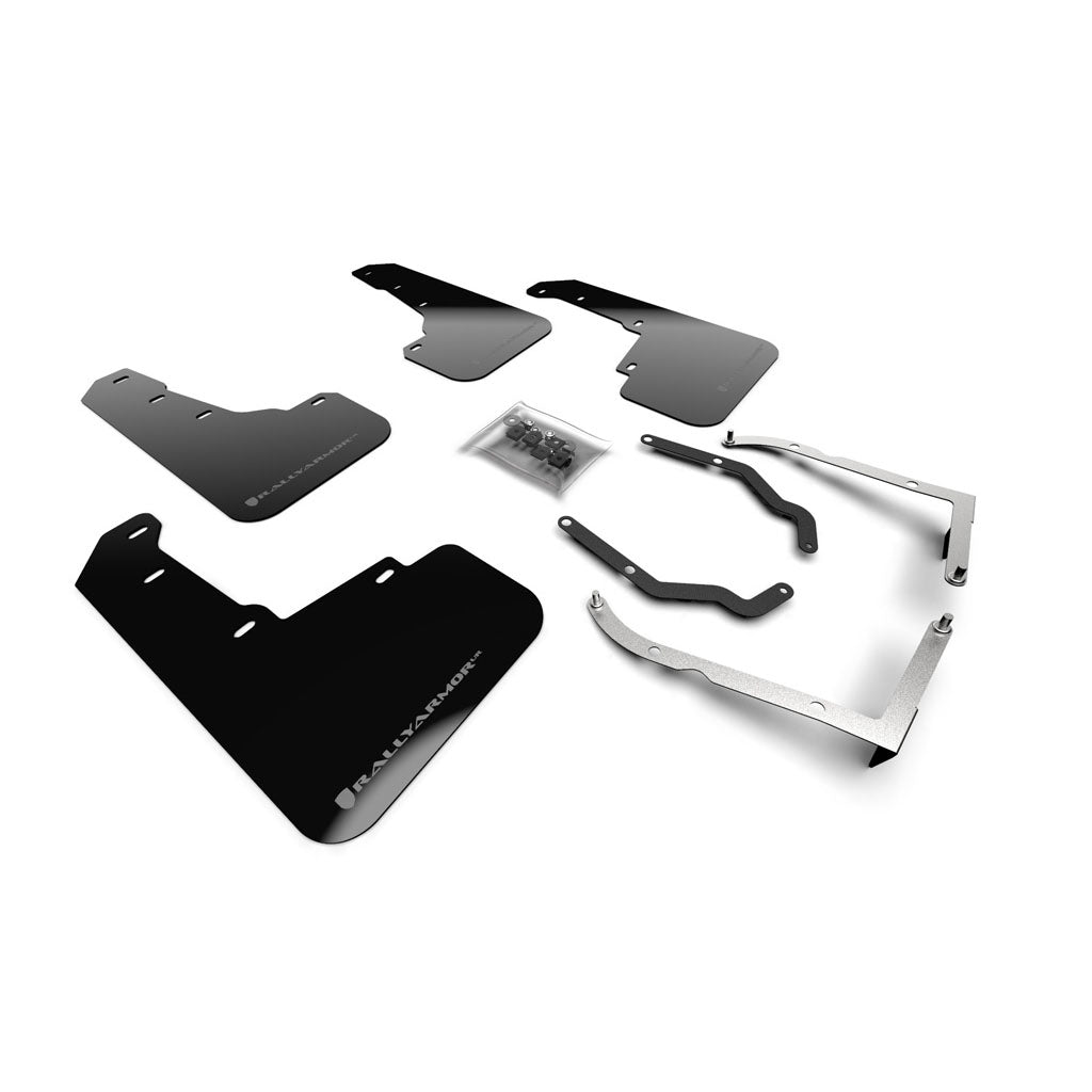 Rally Armor UR Mud Flaps for Subaru Crosstrek 2018-2023 | Durable Splash Guards for Off-Road & Winter Driving Protection